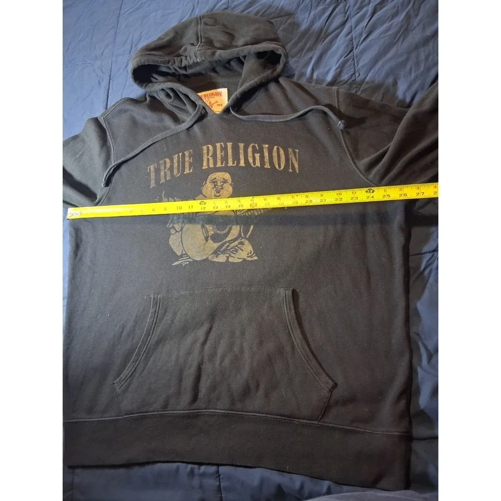 True Religion Monogram Graphic‎ Print Hoodie (Size 2XL)
